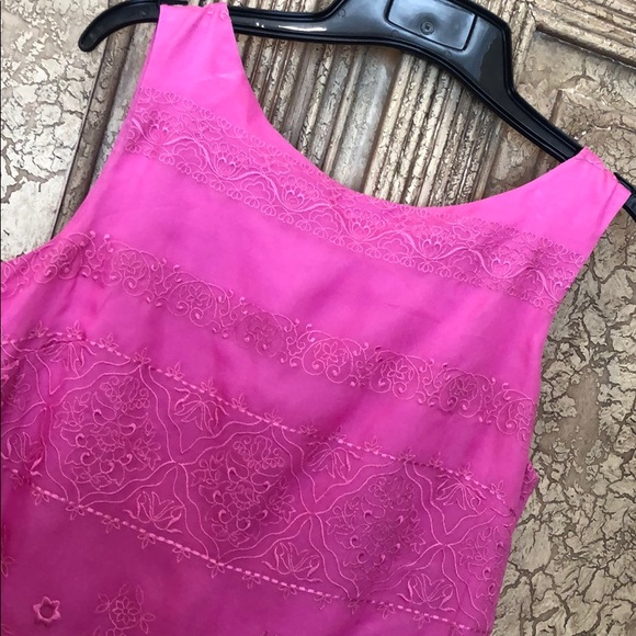 David warren Pink embroidered dress - Picture 2 of 7